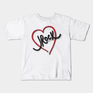 JRock Heart - White Kids T-Shirt